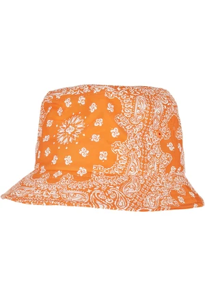 Bandana Print Bucket Hat oranžová