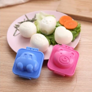 Super Value Baby Rice Ball Mold Rabbit Bear Fish Car Egg Mold Cartoon Mold 6 Pieces A Set Of Children's Complementary Mold