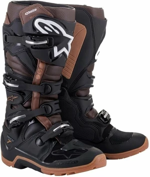 Alpinestars Tech 7 Enduro Boots Black/Dark Brown 42 Botas de moto