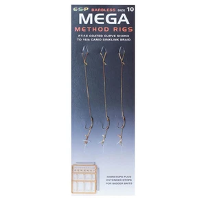 ESP návazce Mega Method Rigs vel. 10 Barbless