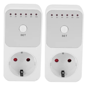 HLZS-2X Countdown Timer Switch Intelligent Control Plug-In Socket Automatically Closes The Socket EU Plug