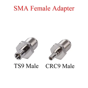 1Pcs RF Coaxial Connector SMA Female to TS9 CRC9 Male Plug Adapter Use For Modem Router Antenna Repeater Signal Booster