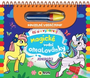 Jednorožci - Čti a vybarvuj Magické vodní omalovánky