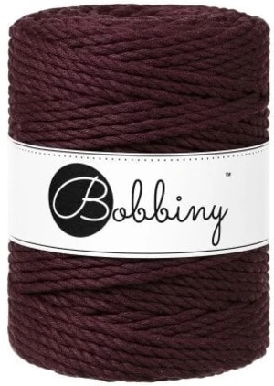 Bobbiny 3PLY Macrame Rope 5 mm 100 m Burgundy Sznurek