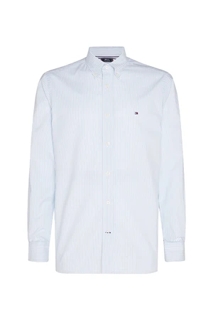 Tommy Hilfiger Košeľa - FLEX REFINED OXFORD STRIPE SHIRT svetlomodrá