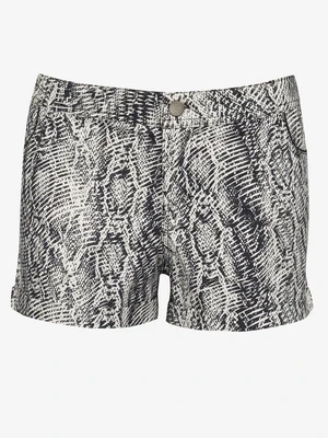 Black and white patterned shorts CAMAIEU