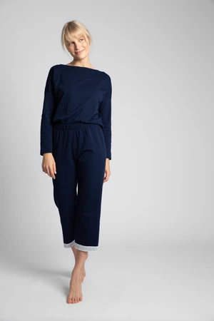 LaLupa Woman's Trousers LA041 Navy Blue