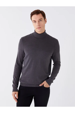 LC Waikiki Turtleneck Long Sleeve Men's Knitwear Sweater