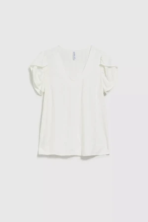 Women's blouse MOODO - ecru white