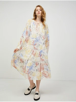 Vero MODA Sally Cream Floral Dress