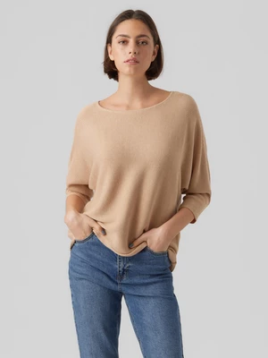 Sweter damski Vero Moda Beige