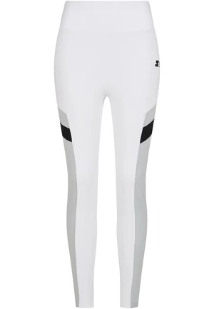 Women's High-Waisted Starter Sports Leggings White/Black