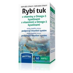 BIOTTER Rybí tuk s vitamíny a Omega-3 kyselinami 60 kapslí