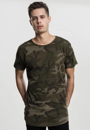 Camo Shaped Long Tee Olive Camo