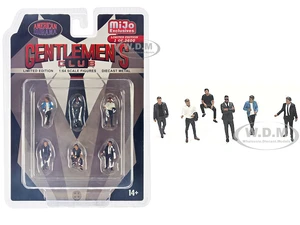 "Gentlemens Club" 6 piece Diecast Figure Set (6 Figures) Limited Edition to 3600 pieces Worldwide for 1/64 Scale Models by American Diorama