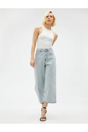 Koton Wide Leg Jeans High Waisted Jeans - Sandra Jean