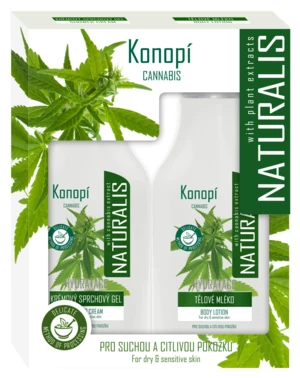 NATURALIS Dárková kazeta Cannabis 2 x 350 ml