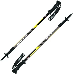 Fizan Trek Yellow/Grey/Black 63 - 140 cm Trekkingstöcke