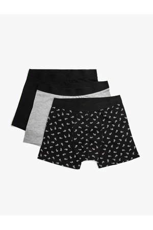 Koton Cotton 3-Piece Set Basic Boxer