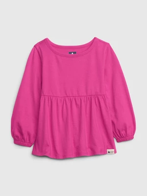 Tmavě růžové holčičí tričko GAP