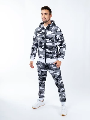 Men's tracksuit GLANO - camouflage grey