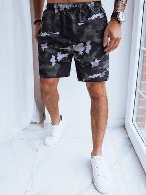 Black Mens Camo Swimwear Dstreet