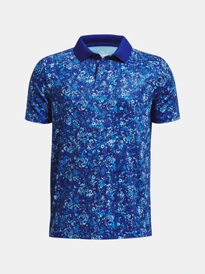 Under Armour T-Shirt UA Perf Floral Speckle Polo-BLU - Boys