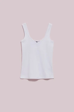 WOMEN'S TOP L-TS-4079 WHITE