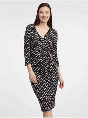 Orsay Black Women Patterned Sheath Dress - Women