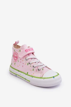 Children's Floral Sneakers Big Star Pink