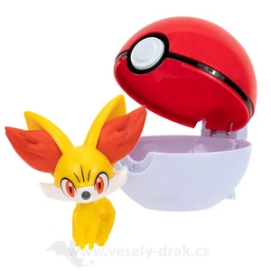 Jazwares Pokémon Clip and Go Poké Ball - figurka Fennekin