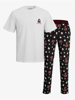 Men's Patterned Pajamas Jack & Jones Candy Santa - Men