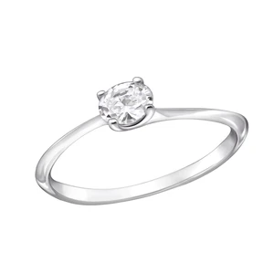 Silver Elegance Oval Engagement Ring