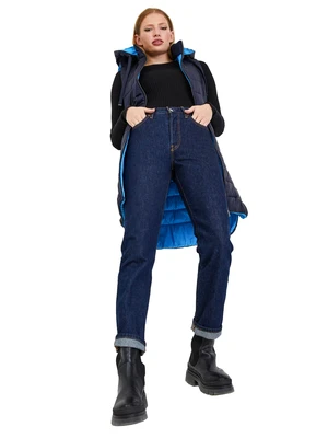 Orsay Dark blue ladies quilted vest - Ladies