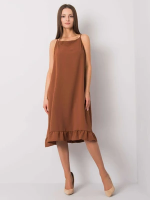 Casual brown summer dress