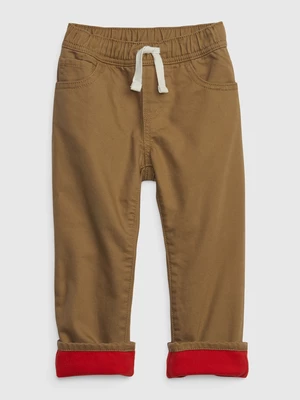 Brown boys' insulated jeans GAP