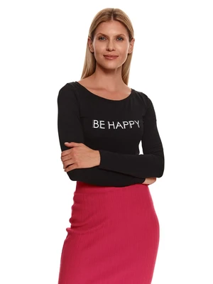 T-shirt a manica lunga da donna Top Secret Be Happy