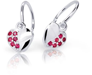 Cutie Jewellery Detské náušnice z bieleho zlata C2160-10-X-2 červená