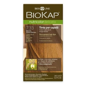 Biokap Nutricolor Delicato - Farba na vlasy 7.33 Blond Zlatá pšenica 140 ml