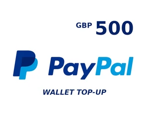 PayPal Wallet 500 GBP Top Up