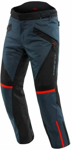 Dainese Tempest 3 D-Dry Ebony/Black/Lava Red 54 Standard Textilní kalhoty