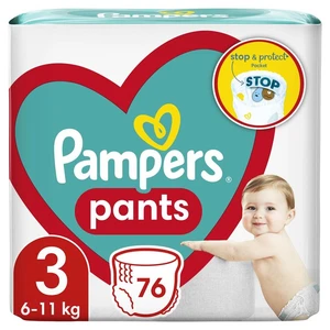 PAMPERS Active Baby Pants Nohavičkové plienky veľ. 3 (76 ks plienok) 6-11 kg