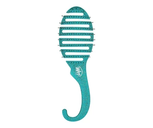 Kefa na rozčesávanie vlasov Wet Brush Shower Detangler Teal Glitter - trblietavá zelená + darček zadarmo