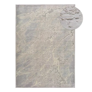 Szaro-beżowy dywan z wiskozy Universal Margot Marble, 60x110 cm