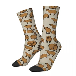 Capybara Never Enough Men Women Socks Windproof Novelty Spring Summer Autumn Winter Stockings Gift