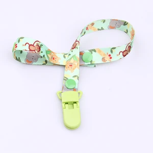 1Pcs Animal Baby Pacifier Clip Chain Soothers Ribbon Funny Soother Dummy Holder Leash Strap Nipple Holder Infant Feeding