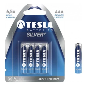 Alkáli micro ceruzaelem AAA(LR03), TESLA SILVER+, 4 db