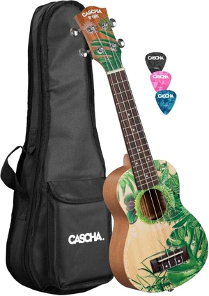 Cascha HH 2602 Art Series Leafy Sopránové ukulele