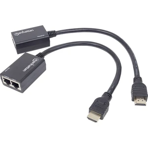 Manhattan 207386 HDMI ™ extender (predĺženie) cez sieťový kábel RJ45 30 m