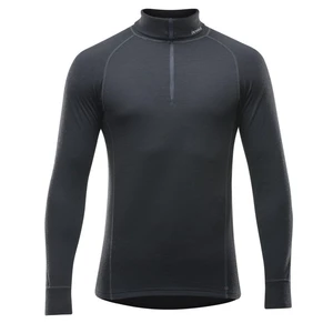 Funkčné tričko dlhý rukáv Duo Active Merino 205 Zip Neck Devold® (Farba: Čierna, Veľkosť: XXL)